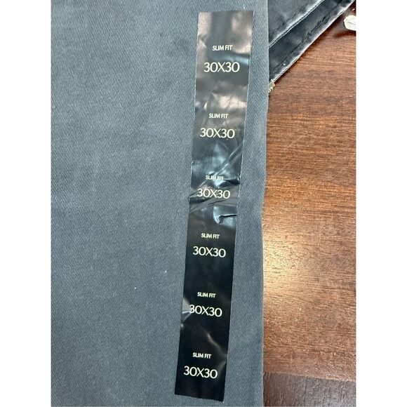 NWT Banana Republic SLIM LIVED-IN CHINO 30x30 Flint Grey - Picture 7 of 9